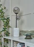 BHS Forella Table Lamp Satin Black (54cm x 16cm) - One Size Image 2