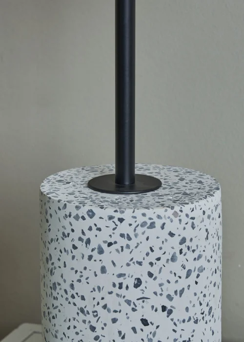 BHS Forella Table Lamp Satin Black (54cm x 16cm) - One Size Image 3