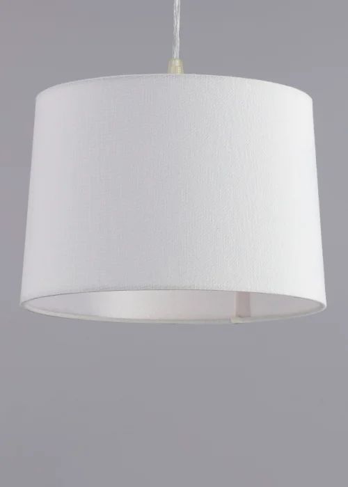 BHS Mira 25cm Linen Easyfit Shade Natural (19cm x 25cm) - One Size Image 4