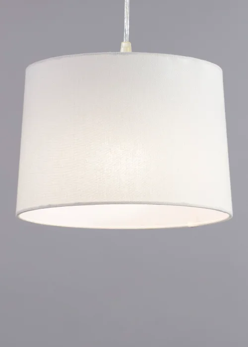 BHS Mira 25cm Linen Easyfit Shade Natural (19cm x 25cm) - One Size Image 2