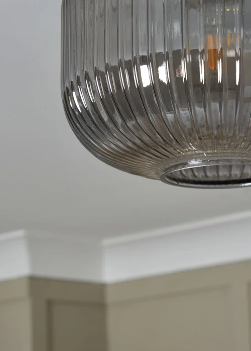 BHS Lyna Flush Ceiling 1 Light Brass (24cm x 24cm) - One Size Image 3