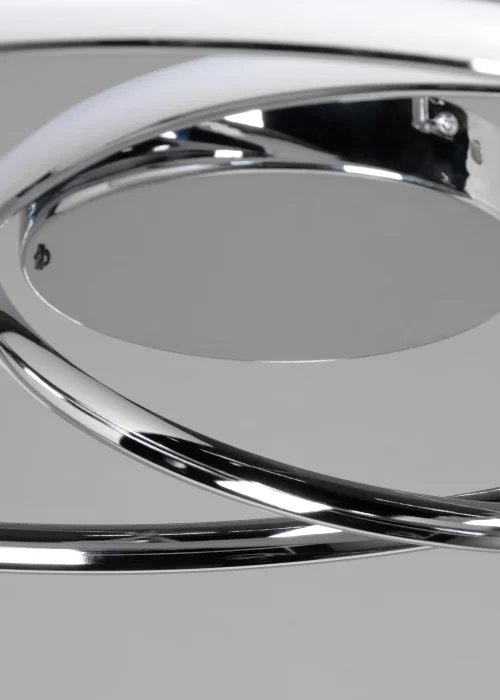 BHS Pei Chrome Rings LED Flush Ceiling Light - One Size Image 2