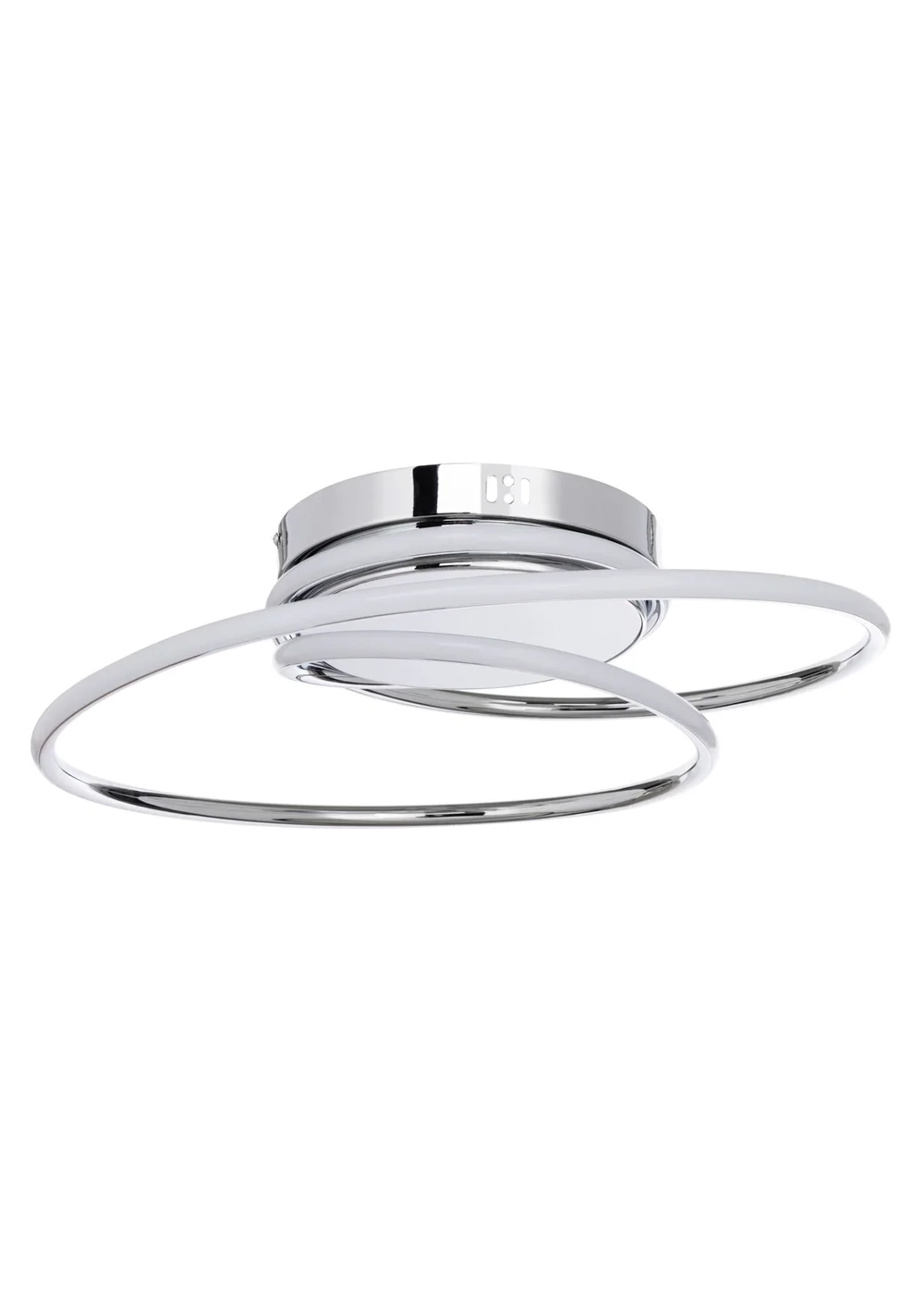 BHS Pei Chrome Rings LED Flush Ceiling Light - One Size Image 3