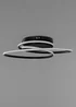 BHS Pei Swirl LED Flush Ceiling Light Satin Black (13cm x 48cm) - One Size Image 2