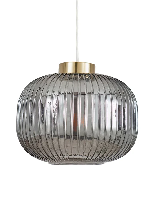BHS Lyna Easyfit Ceiling Pendant Brass(24cm x 24cm) - One Size Image 4