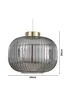 BHS Lyna Easyfit Ceiling Pendant Brass(24cm x 24cm) - One Size Image 5