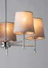 BHS Mira 5 Light Semi Flush Fitting Light - One Size Image 3