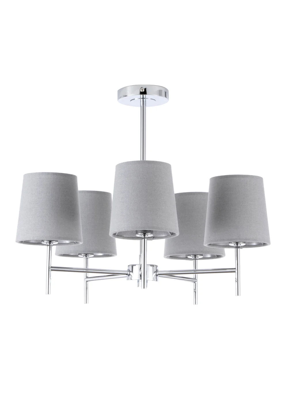 BHS Mira 5 Light Semi Flush Fitting Light - One Size Image 1