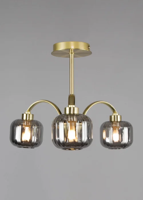 BHS Lyna Flush Ceiling 3 Light (30cm x 35cm) - One Size Image 2