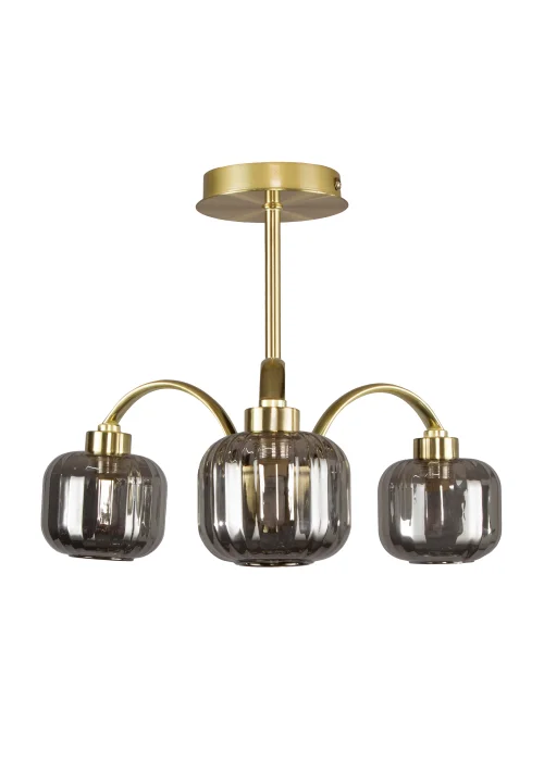 BHS Lyna Flush Ceiling 3 Light (30cm x 35cm) - One Size Image 1