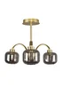 BHS Lyna Flush Ceiling 3 Light (30cm x 35cm) - One Size Image 1