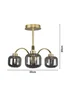 BHS Lyna Flush Ceiling 3 Light (30cm x 35cm) - One Size Image 4