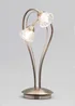 BHS Marianne Table Lamp 2 Light Antique Brass (38cm x 21cm) - One Size Image 4