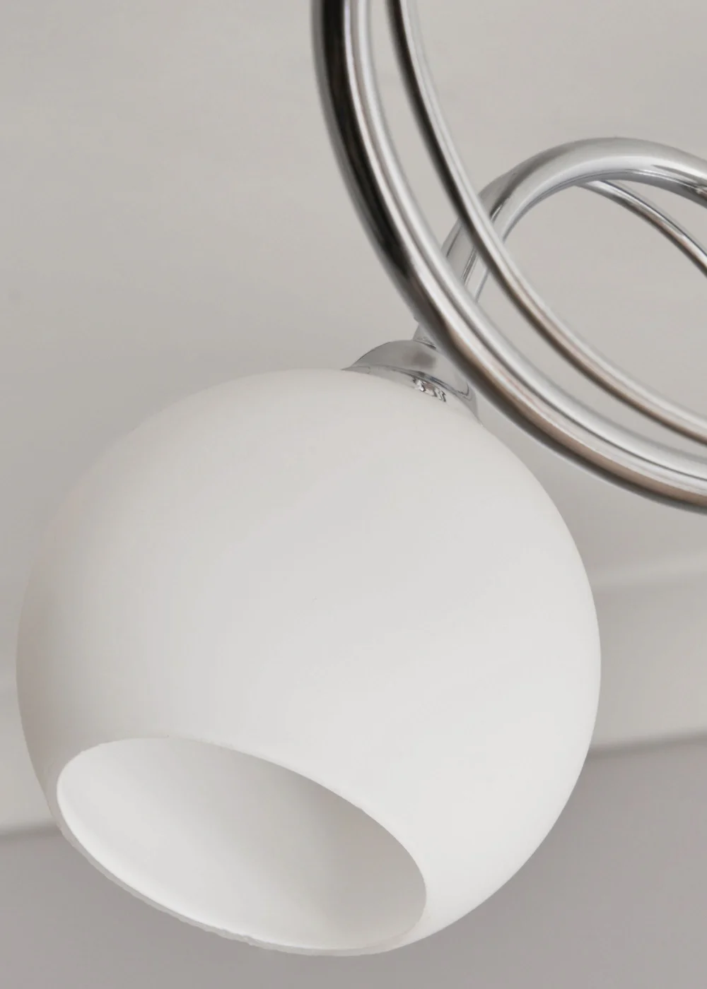 BHS Soni Chrome 3 Light Flush Ceiling Light - One Size Image 3