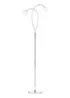BHS Soni Floor Lamp 2 Light Chrome (149cm x 45cm) - One Size Image 5