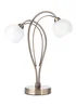 BHS Soni Table Lamp 2 Light Antique Brass (38cm x 31cm) - One Size Image 5