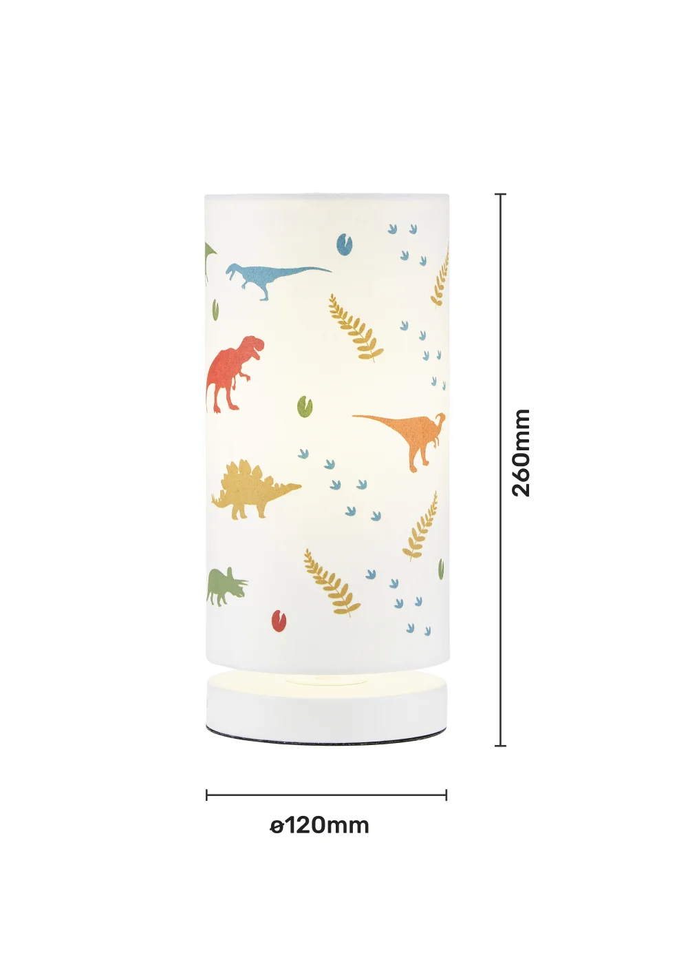Glow Dinosaur Glow In The Dark Table Lamp (26cm x 12cm) - One Size Image 5