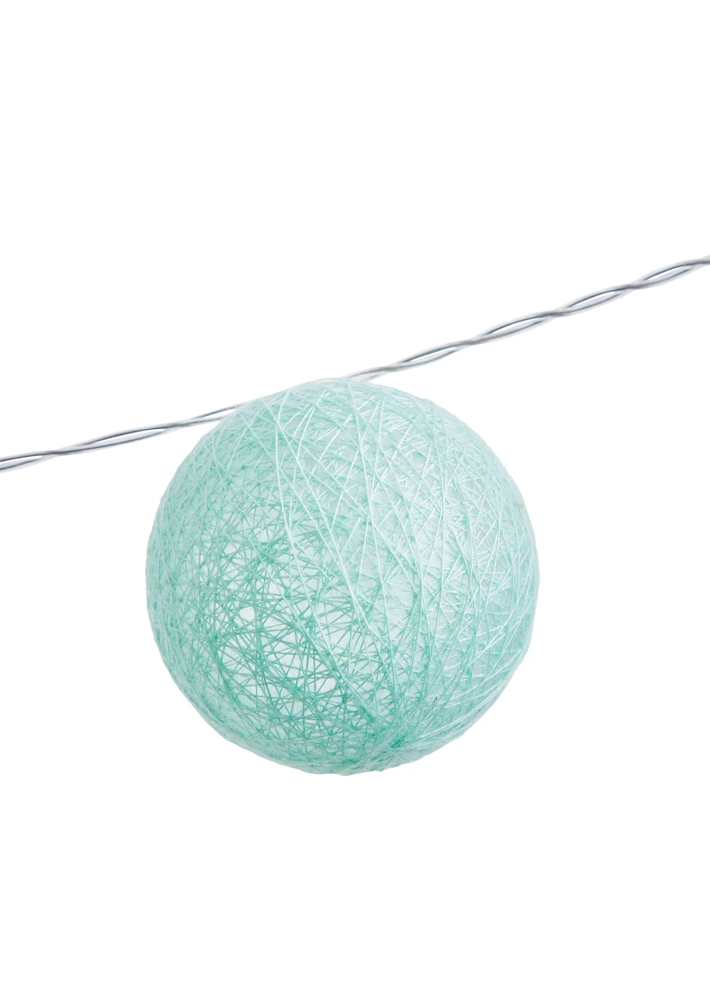 Glow Pom Pom LED String Lights (5cm x 435cm) - One Size Image 3