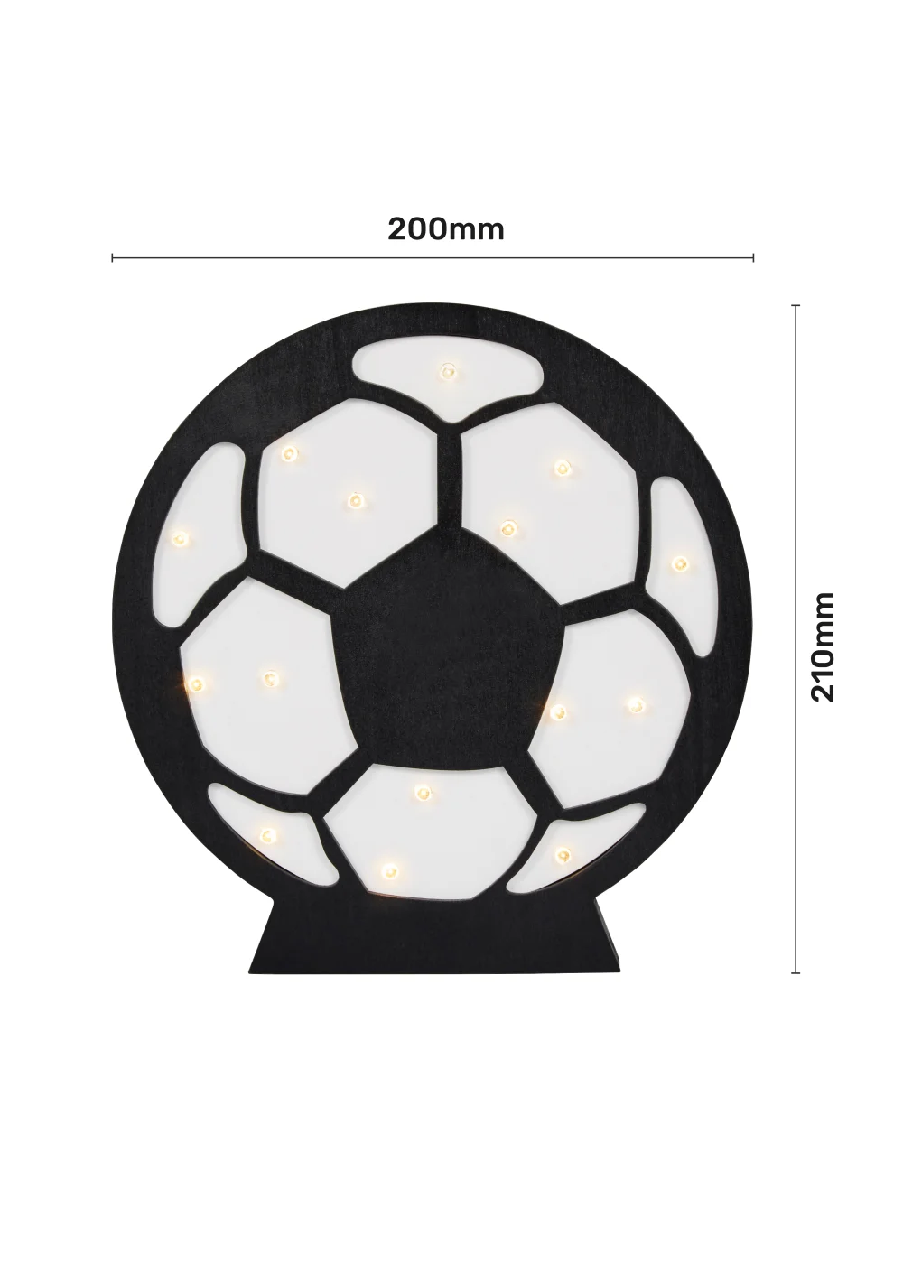 Glow Football Light (21cm x 20cm) - One Size Image 5