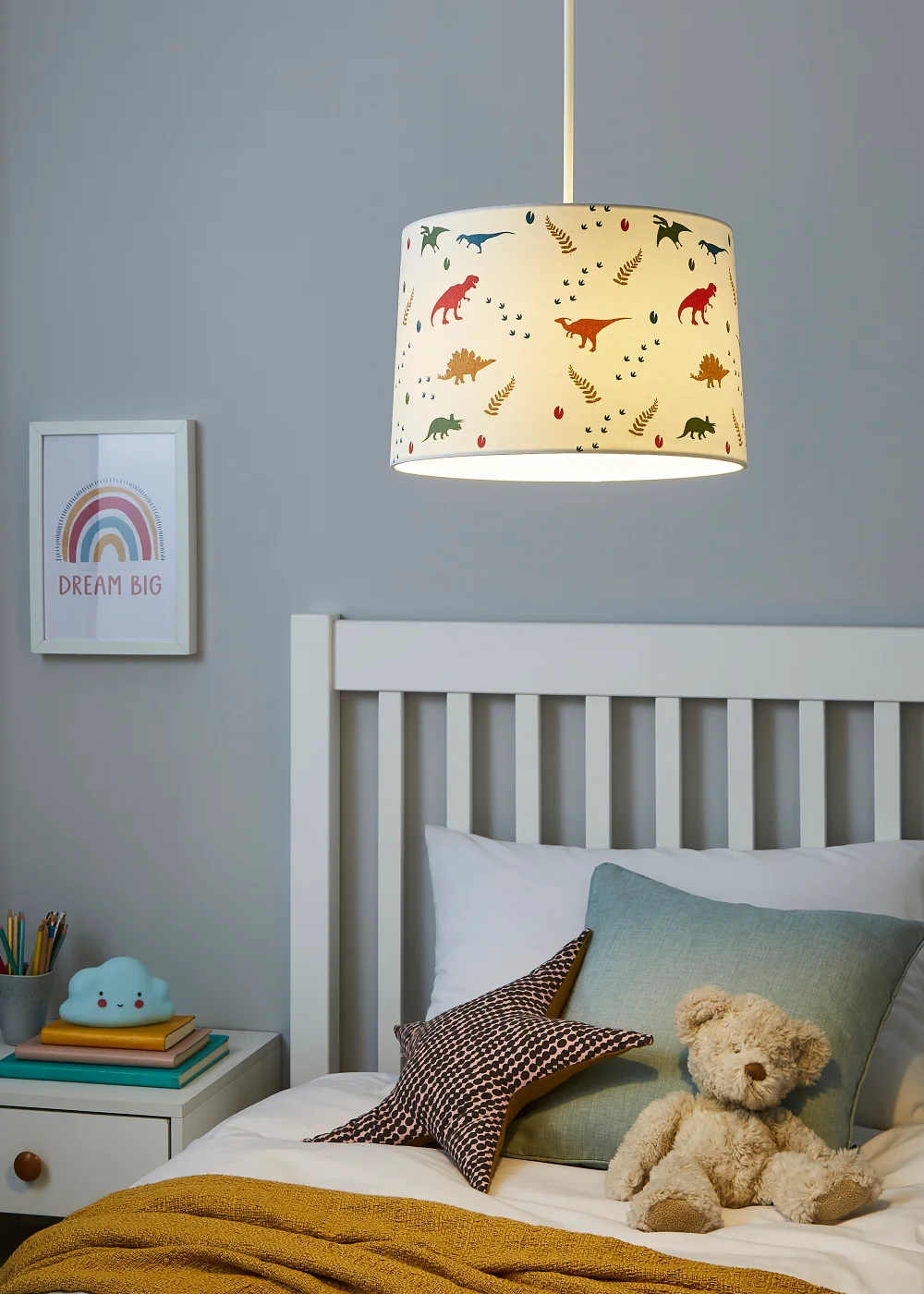 Glow Dinosaur Glow In The Dark Shade (20cm x 30cm) - One Size Image 1
