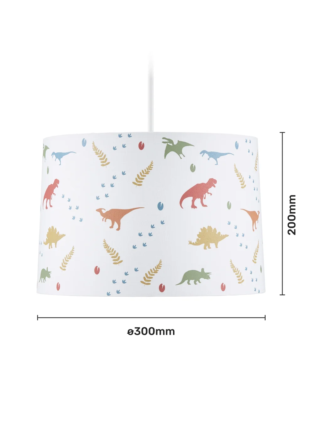 Glow Dinosaur Glow In The Dark Shade (20cm x 30cm) - One Size Image 5