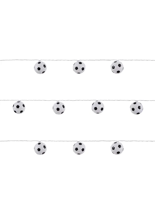 Glow Football LED String Lights (5cm x 435cm) - One Size Image 4