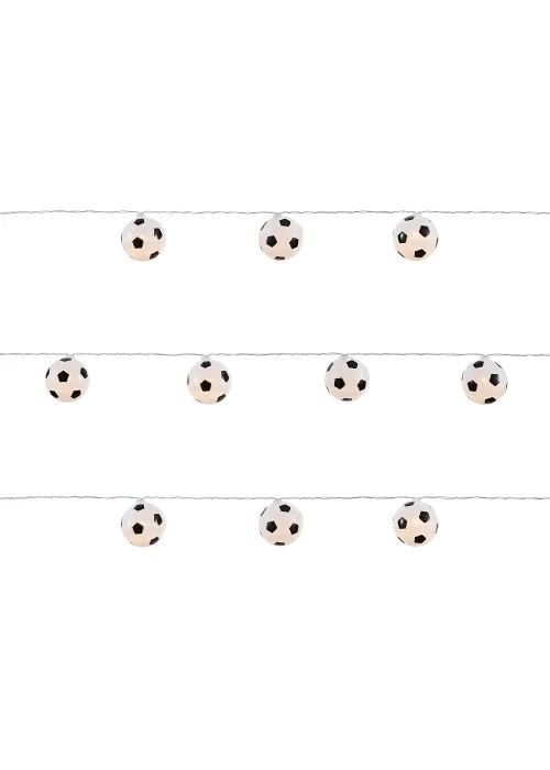 Glow Football LED String Lights (5cm x 435cm) - One Size Image 2