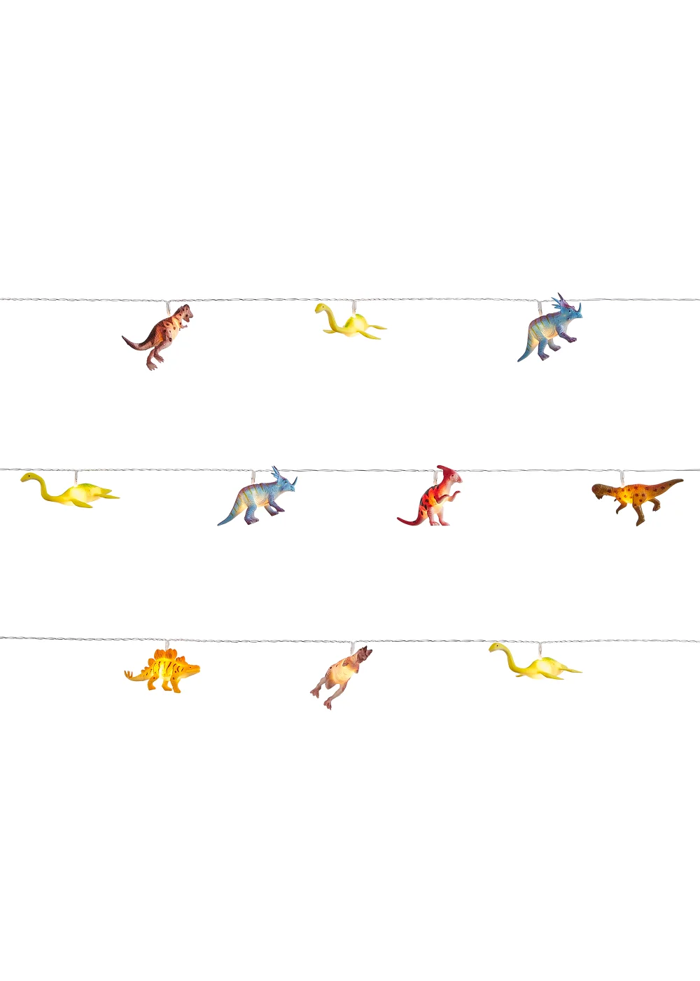 Glow Dinosaur LED String Lights (10cm x 210cm) - One Size Image 2