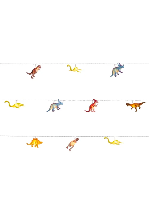 Glow Dinosaur LED String Lights (10cm x 210cm) - One Size Image 2