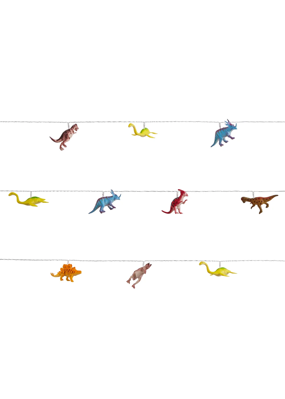 Glow Dinosaur LED String Lights (10cm x 210cm) - One Size Image 4