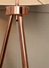 BHS Tristan Tripod Floor Lamp Copper (150cm x 55cm) - One Size Image 3