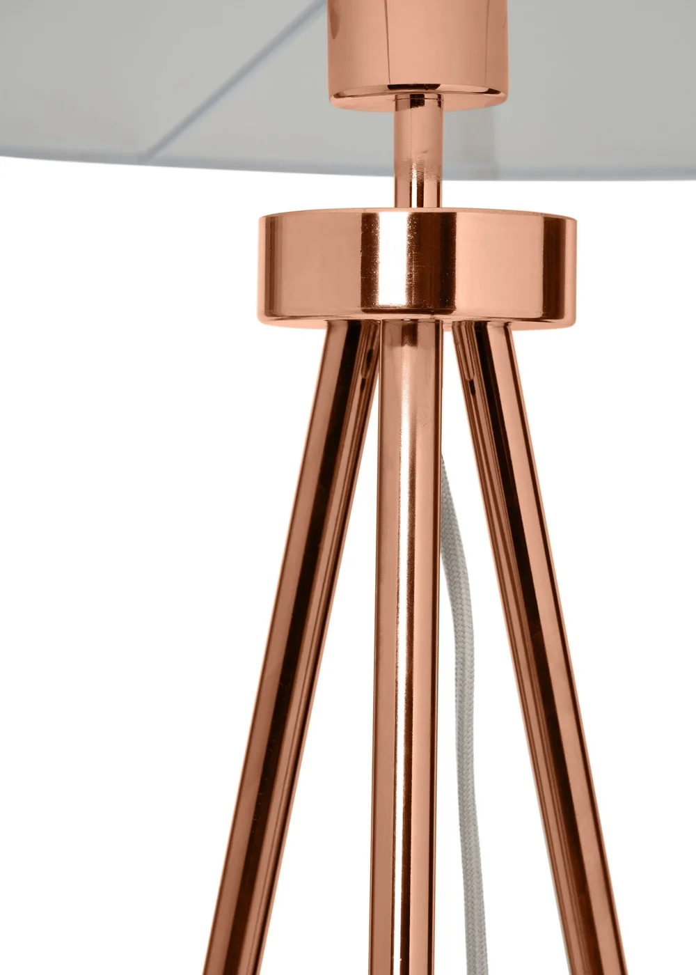 BHS Tristan Tripod Floor Lamp Copper (150cm x 55cm) - One Size Image 6