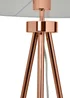 BHS Tristan Tripod Floor Lamp Copper (150cm x 55cm) - One Size Image 6