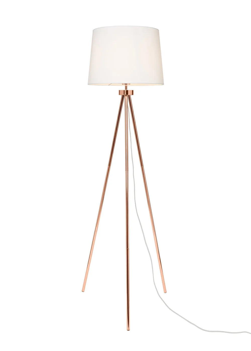BHS Tristan Tripod Floor Lamp Copper (150cm x 55cm) - One Size Image 4