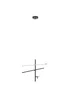 BHS Zaha LED Stick Ceiling Light Black (Adjustable 59-171cm x 61cm) - One Size Image 1
