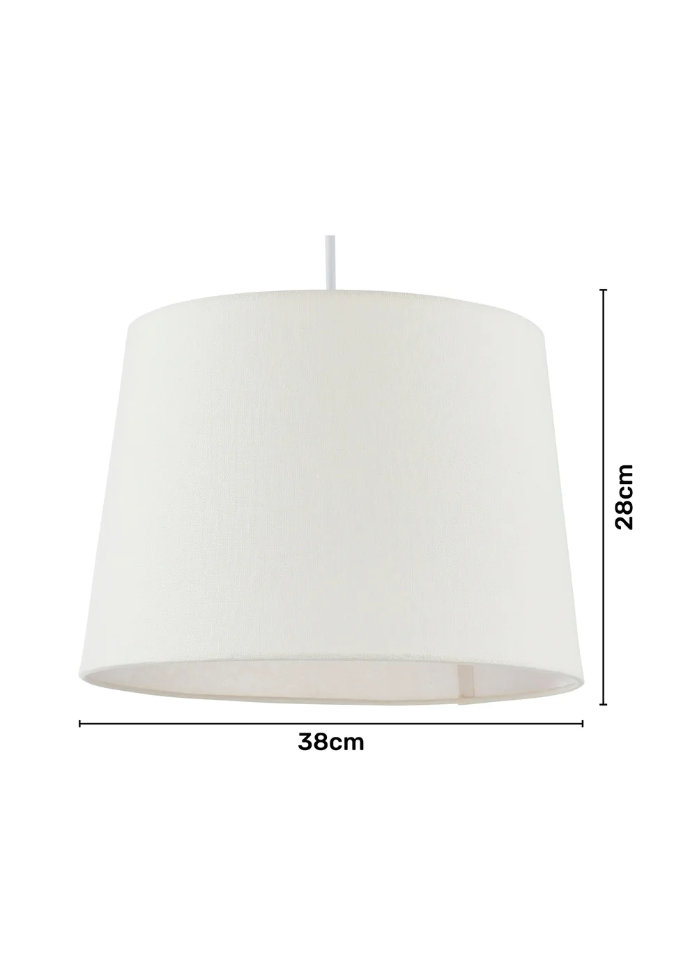 BHS Mira 38cm Linen Easyfit Shade Natural (28cm x 38cm) - One Size Image 3