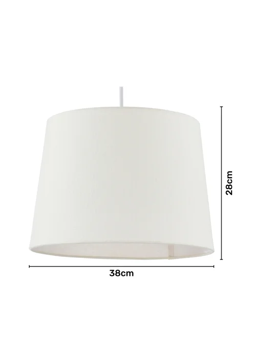 BHS Mira 38cm Linen Easyfit Shade Natural (28cm x 38cm) - One Size Image 3