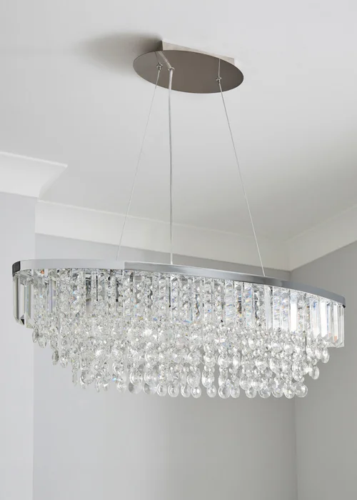 BHS Chrome Paladina Diner Pendant - One Size Image 1