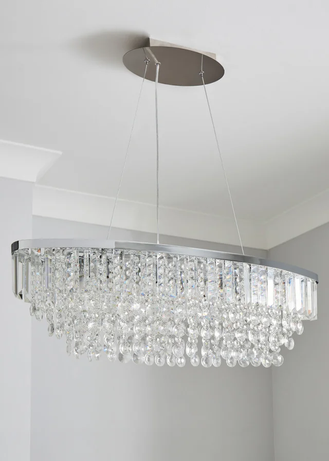 BHS Chrome Paladina Diner Pendant