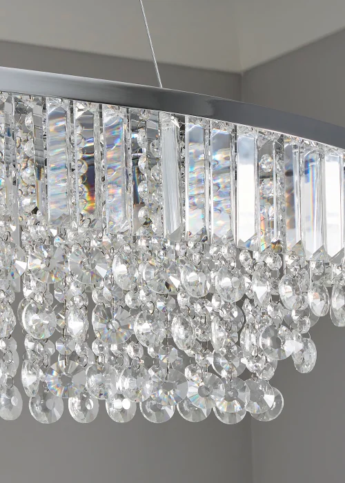 BHS Chrome Paladina Diner Pendant - One Size Image 5