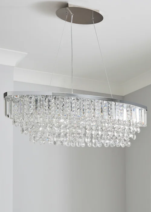 BHS Chrome Paladina Diner Pendant - One Size Image 4