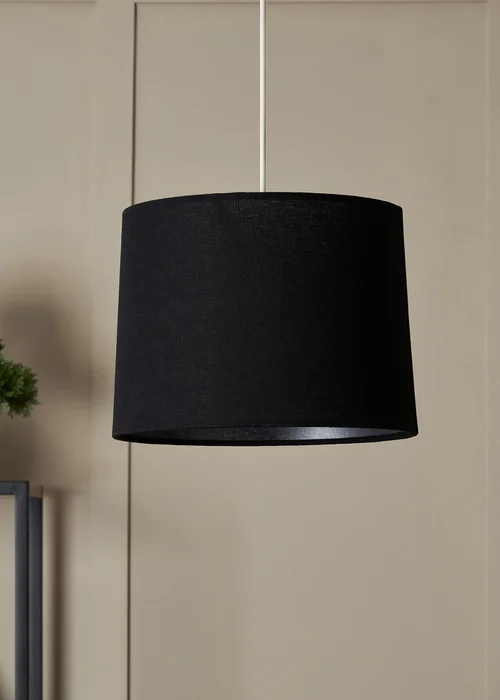 BHS Mira Linen Easyfit Shade Black (19cm x 25cm) - One Size Image 4
