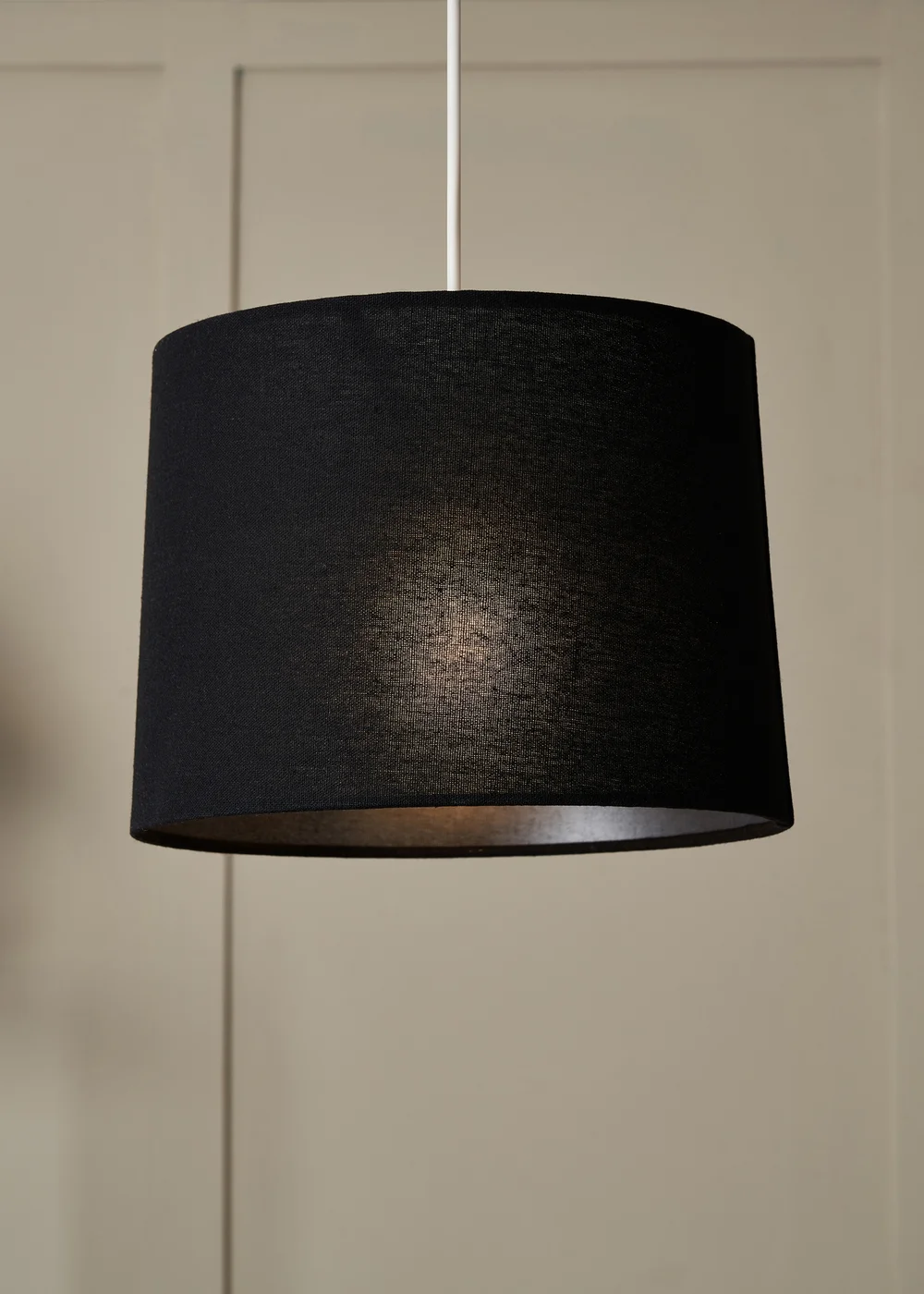 BHS Mira Linen Easyfit Shade Black (19cm x 25cm) - One Size Image 1