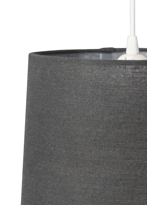 BHS Mira Linen Easyfit Shade Black (19cm x 25cm) - One Size Image 3