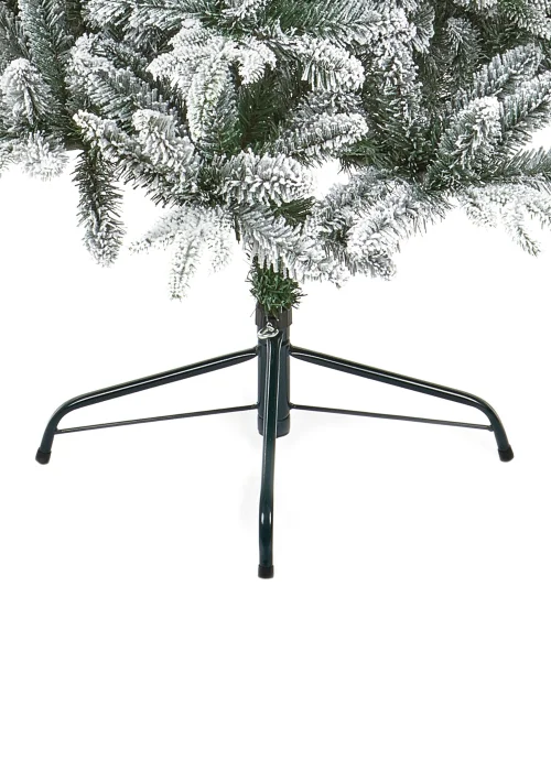 Premier Decorations 1.5m Slim Lapland Spruce Flocked Christmas Tree - One Size Image 3