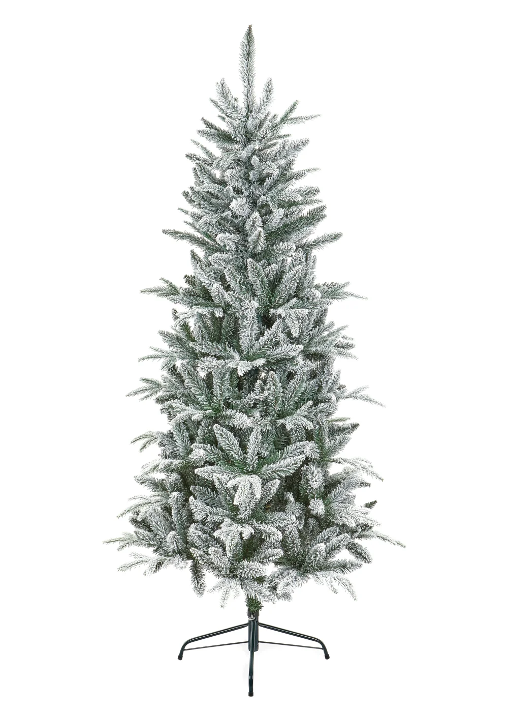 Premier Decorations 1.5m Slim Lapland Spruce Flocked Christmas Tree - One Size Image 1