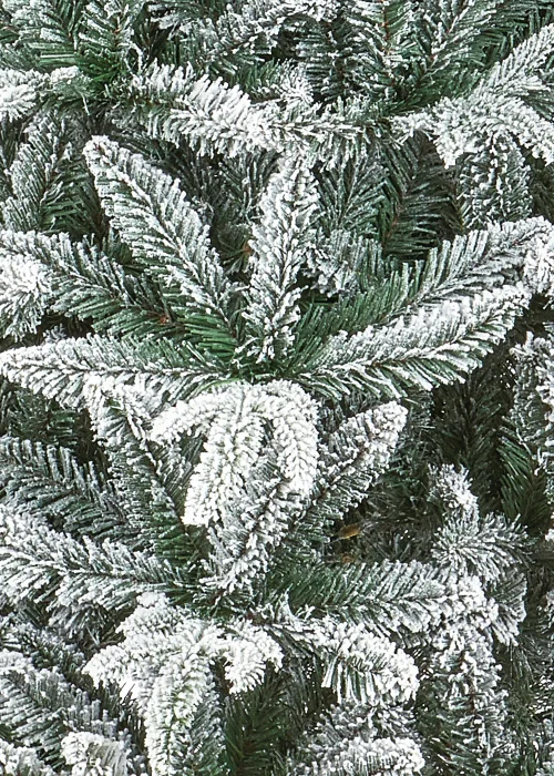 Premier Decorations 1.5m Slim Lapland Spruce Flocked Christmas Tree - One Size Image 4