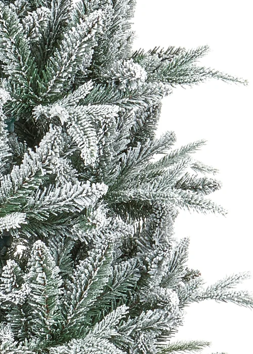 Premier Decorations 1.5m Slim Lapland Spruce Flocked Christmas Tree - One Size Image 2
