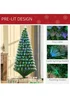HOMCOM 6ft Artificial Tree Light w/ Flash Mode - 6ft Image 5