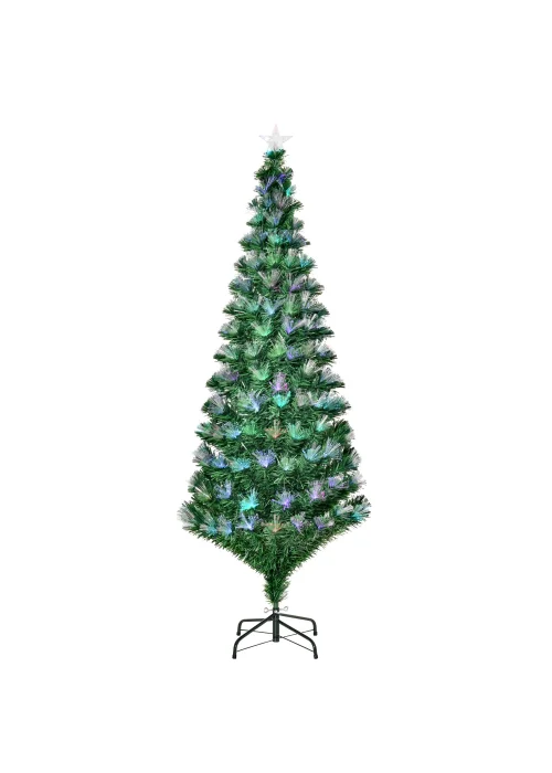 HOMCOM 6ft Artificial Tree Light w/ Flash Mode - 6ft Image 1